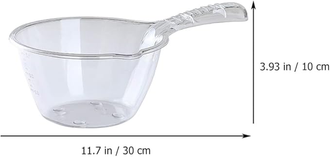 2pcs Multipurpose Water Scoop Kitchen Water Spoon with Long Handle for Efficient Transfer for Cooking and Gardening