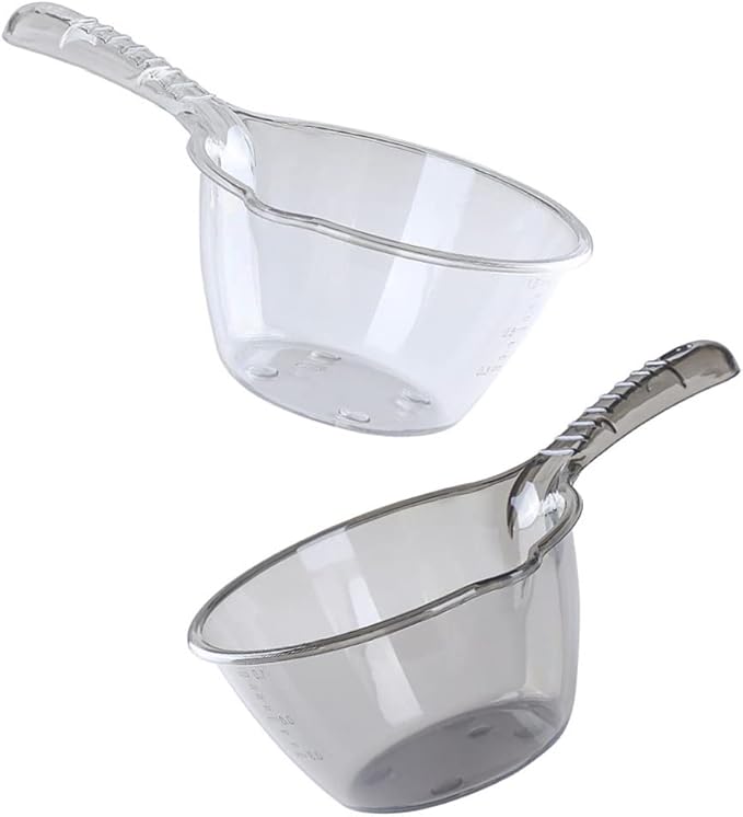 2pcs Multipurpose Water Scoop Kitchen Water Spoon with Long Handle for Efficient Transfer for Cooking and Gardening