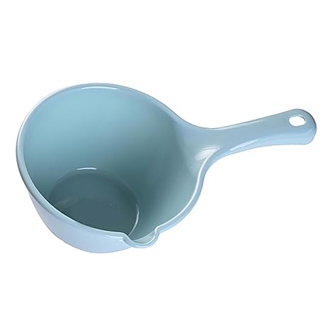 Water Ladle, Bathing Ladle Water Dipper Large Capacity Lightweight Plastic for Bathroom (Small Blue)