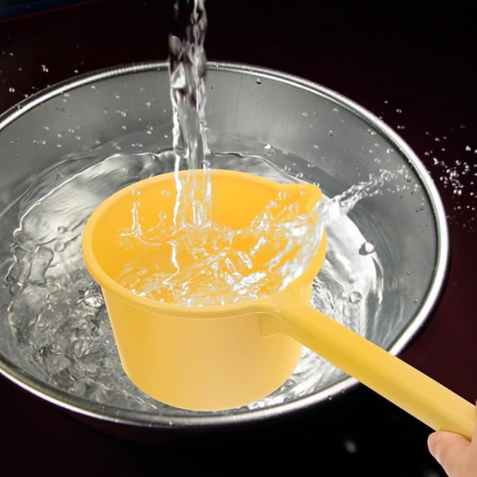 3pcs Long-handled Water Ladle for Kitchen Bathing Water Scoop Multipurpose Dipper for Gardening Home Use and Outdoor Activities