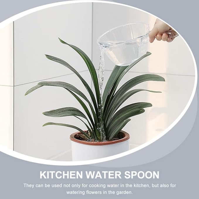 2pcs Multipurpose Water Scoop Kitchen Water Spoon with Long Handle for Efficient Transfer for Cooking and Gardening