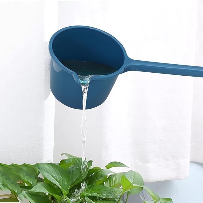 Long Handle Water Scoop Heavy Duty Plastic Ladle for Shower Kitchen Use