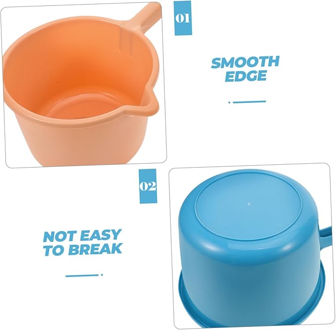 Scoop for Bathroom Kitchen 3pcs Water Ladle Handle Garden Watering Bailer Home Gadget for Cooking Gardening