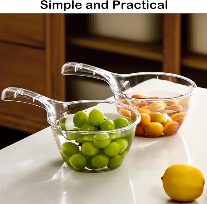2-Pack Plastic Water Ladle, Bath Dipper, Shower Scoop, Water Bath Scoop, Bathroom Water Scoop Cup – Essential Home Item
