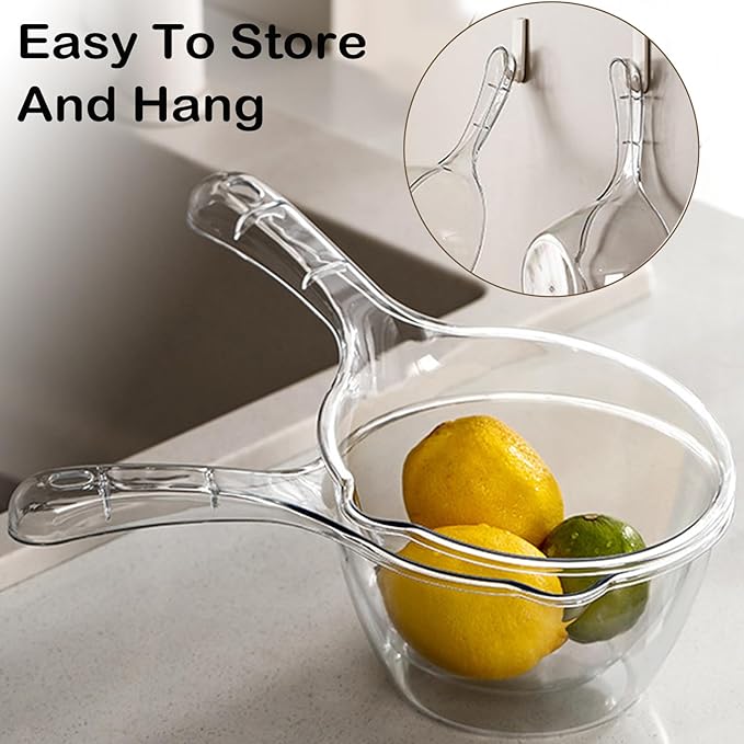 2-Pack Plastic Water Ladle, Bath Dipper, Shower Scoop, Water Bath Scoop, Bathroom Water Scoop Cup – Essential Home Item