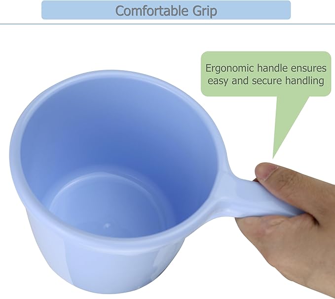 3 Pack Plastic Water Ladle for Scooping & Dispensing Water, Used for Washing Hair Kitchen Garden Bath Cleaning Application
